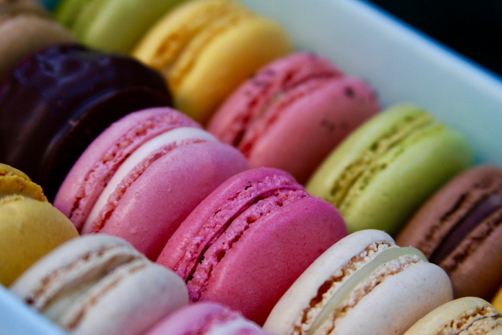 Photo by Melanie Kreutz assorted-color French macarons